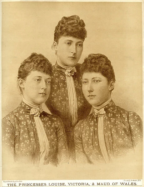 Princess Victoria with her two sisters