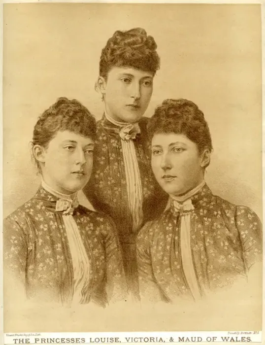 Framed Print : Princess Victoria with her two sisters Framed Print : Princess Victoria with her two sisters