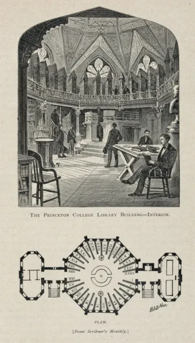 Framed Print : The Princeton College Library Building - interior / FSB. P Framed Print : The Princeton College Library Building - interior / FSB. P