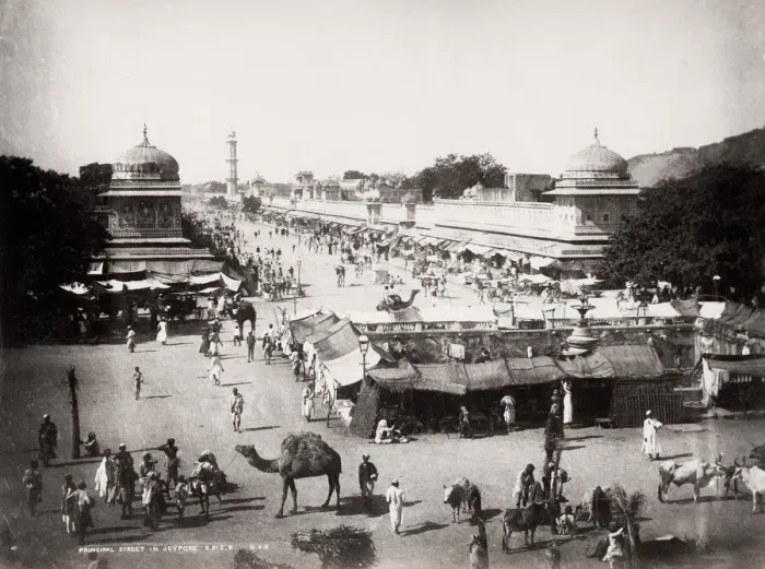 Framed Print : Principal Street, Jeypore, Jaipur, India Framed Print : Principal Street, Jeypore, Jaipur, India