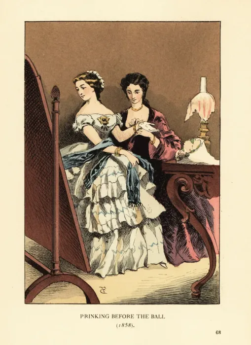 Framed Print : Prinking before the ball, 1858 Framed Print : Prinking before the ball, 1858