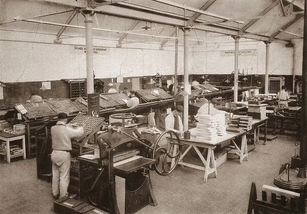 Print works at Merxplas Labour Colony, Belgium