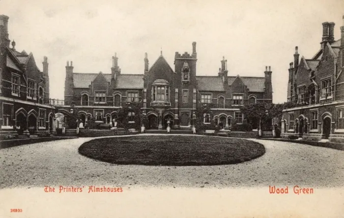 Framed Print : The Printers Almshouses - Wood Green, London Framed Print : The Printers Almshouses - Wood Green, London