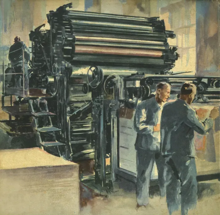 Framed Print : Printing room Framed Print : Printing room