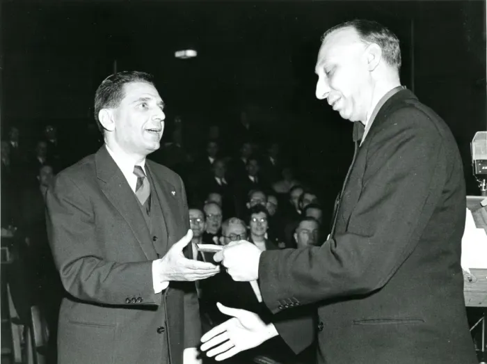 Framed Print : Prior to the 12th Louis Blriot Lecture on 12 March 1959? Framed Print : Prior to the 12th Louis Blriot Lecture on 12 March 1959?