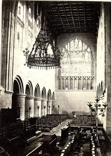 Priory Church, Malvern, interior looking West