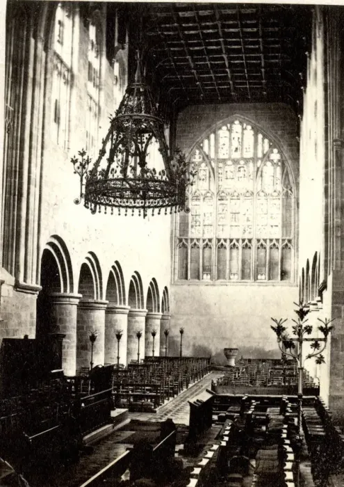 Framed Print : Priory Church, Malvern, interior looking West Framed Print : Priory Church, Malvern, interior looking West