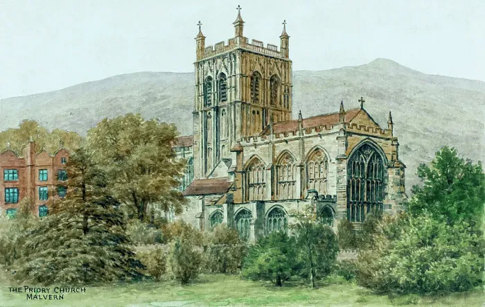 Framed Print : Priory Church, Malvern, Worcestershire Framed Print : Priory Church, Malvern, Worcestershire