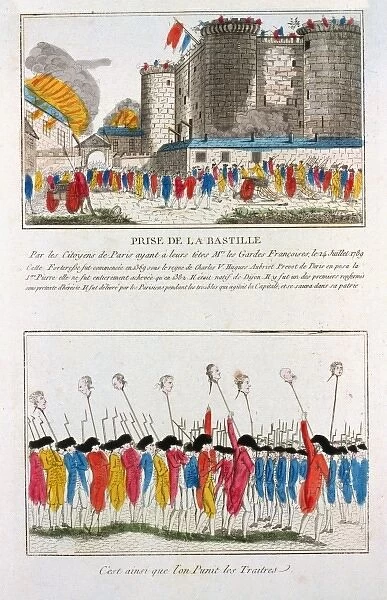 Prise de la Bastille par les Citoyens de Paris... ; C est ain