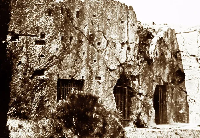 Framed Print : Prison of Socrates, Athens, Greece, early 1900s Framed Print : Prison of Socrates, Athens, Greece, early 1900s