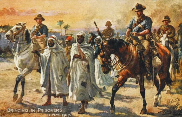 Framed Print : Prisoners - Egypt, 1917 Framed Print : Prisoners - Egypt, 1917