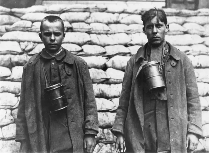 Framed Print : Two prisoners of war captured by Canadians, WW1 Framed Print : Two prisoners of war captured by Canadians, WW1