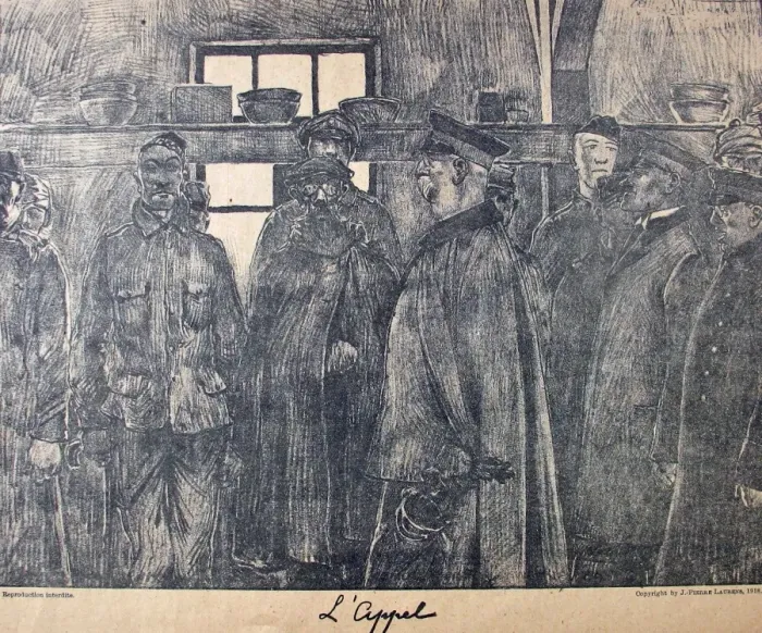 Framed Print : Prisonniers de Guerre par Jean-Pierre Laurens Framed Print : Prisonniers de Guerre par Jean-Pierre Laurens