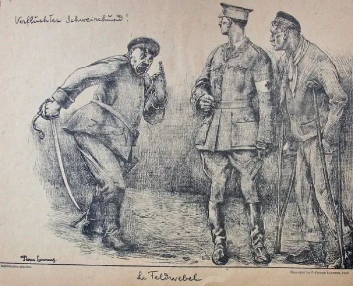 Framed Print : Prisonniers de Guerre par Jean-Pierre Laurens Framed Print : Prisonniers de Guerre par Jean-Pierre Laurens