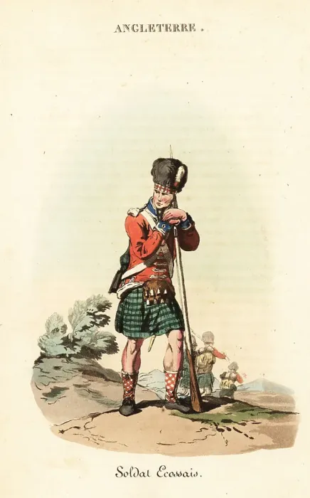 Framed Print : Private of the 42nd Highland Regiment, 1800s Framed Print : Private of the 42nd Highland Regiment, 1800s