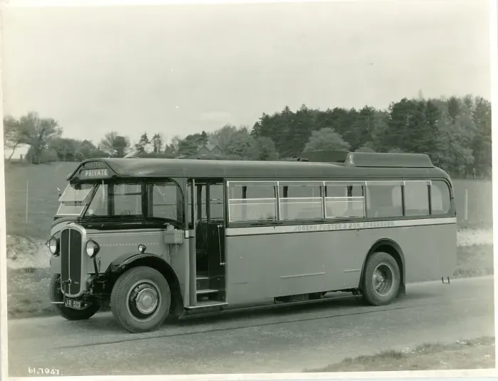 Framed Print : Private bus, Joseph Foster & Son, Otterburn Framed Print : Private bus, Joseph Foster & Son, Otterburn