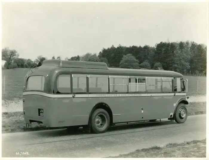 Framed Print : Private bus, Joseph Foster & Son, Otterburn Framed Print : Private bus, Joseph Foster & Son, Otterburn