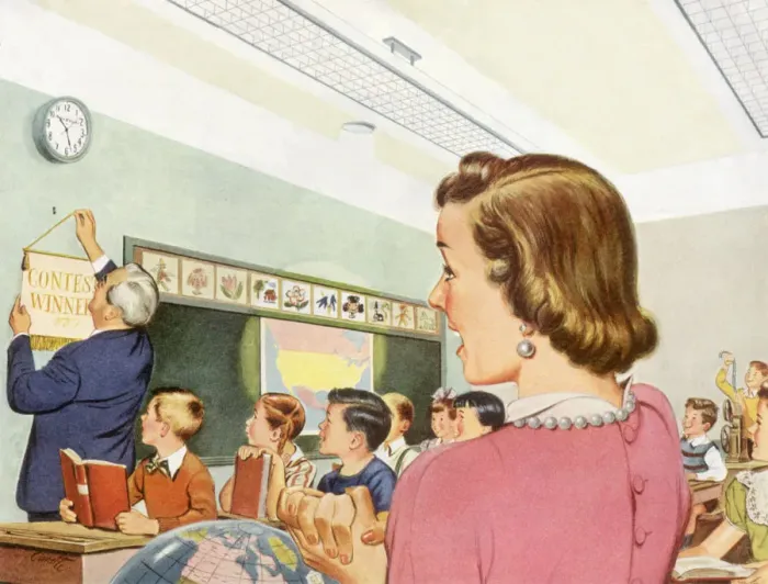 Framed Print : Prize-Winning Class Date: 1950 Framed Print : Prize-Winning Class Date: 1950