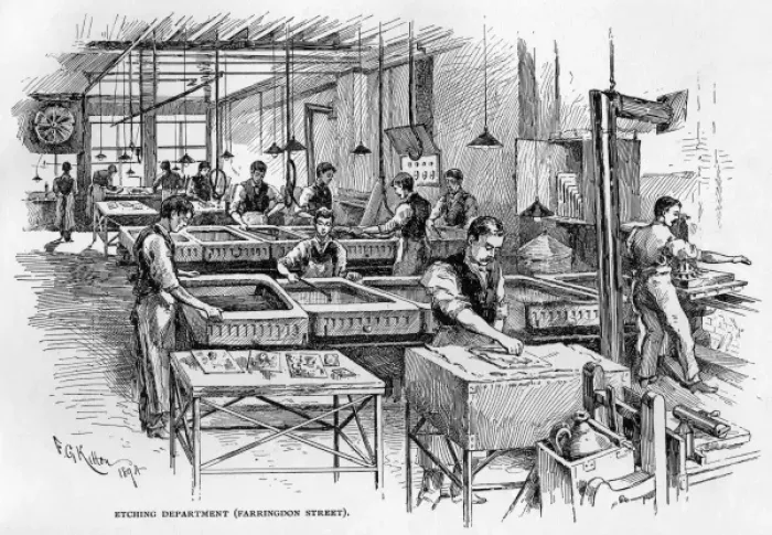 Framed Print : Process-Etching Framed Print : Process-Etching