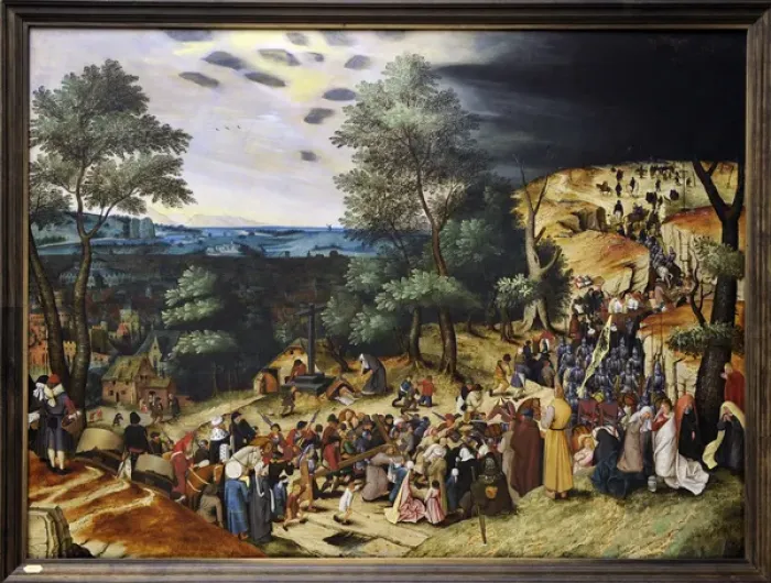 Framed Print : The Procession to Calvary, 1602, by Pieter Brueghel the Youn Framed Print : The Procession to Calvary, 1602, by Pieter Brueghel the Youn