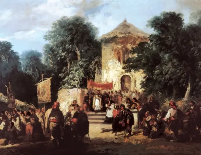 Framed Print : Procession in a church Framed Print : Procession in a church