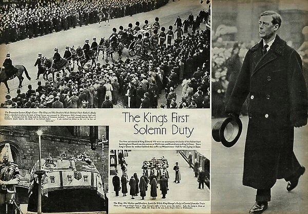 Procession for the death of King George V