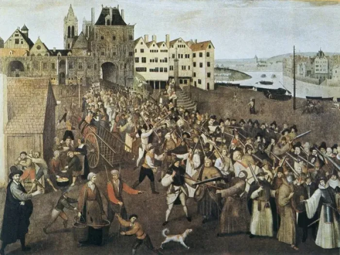 Framed Print : Procession of the Holy League Leaving the Saint-Jean Framed Print : Procession of the Holy League Leaving the Saint-Jean