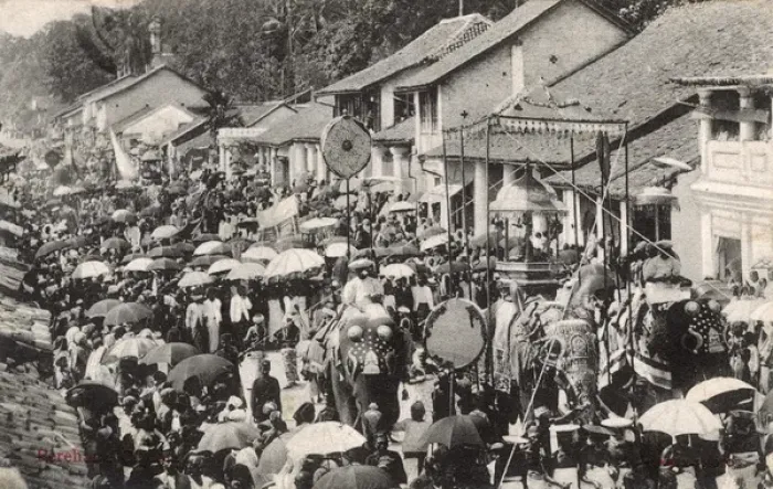 Framed Print : Procession, Holy Relic of the Tooth, Ceylon (Sri Lanka)