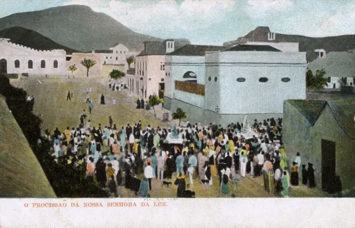 Framed Print : Procession in Luz, near Lagos, Algarve, southern Portugal Framed Print : Procession in Luz, near Lagos, Algarve, southern Portugal