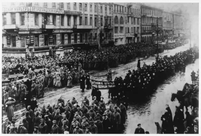 Framed Print : Procession in Petrograd Framed Print : Procession in Petrograd