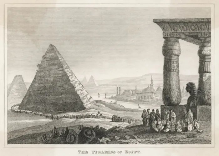 Framed Print : Procession at Pyramids Framed Print : Procession at Pyramids