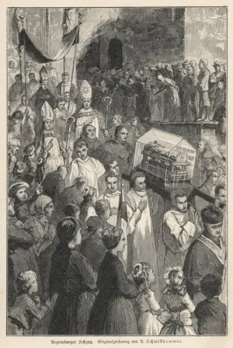 Framed Print : Procession at Regensburg Framed Print : Procession at Regensburg