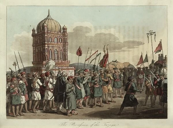 Procession of the Taziya, India