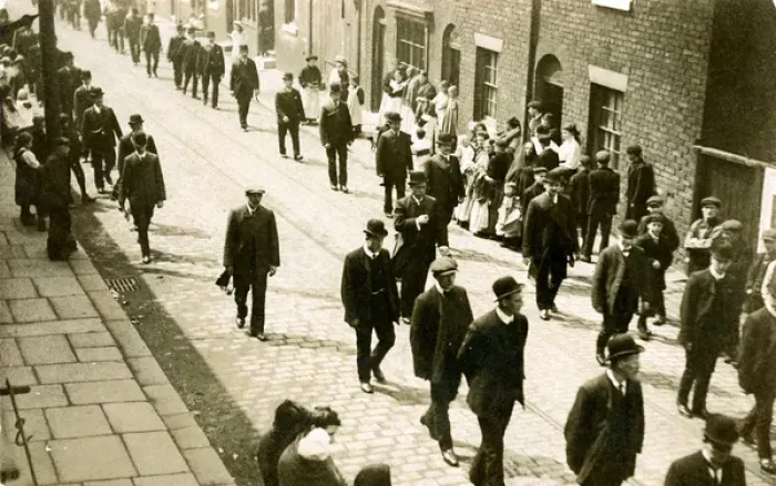 Framed Print : Procession, Thought to be Notting Hill, London Framed Print : Procession, Thought to be Notting Hill, London