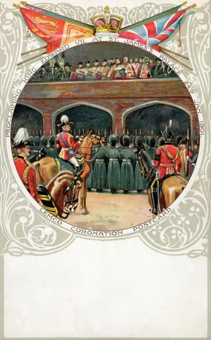 Framed Print : Proclaiming King Edward VII at St. James's Palace Framed Print : Proclaiming King Edward VII at St. James's Palace