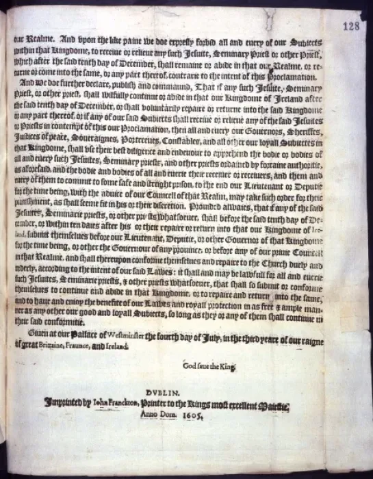 Framed Print : Proclamation of King James Framed Print : Proclamation of King James