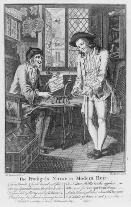 Framed Print : The prodigals nurse, or modern heir Framed Print : The prodigals nurse, or modern heir