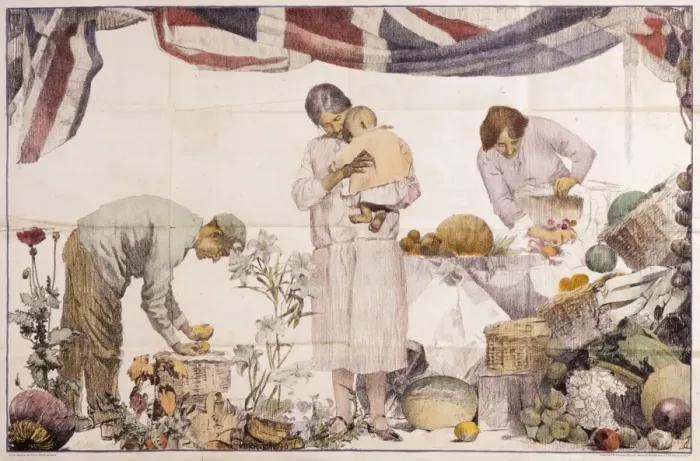 Framed Print : Produce from around the Empire Framed Print : Produce from around the Empire