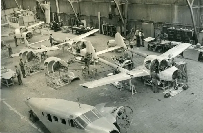 Framed Print : Production line of the Fokker F25 Promotor Framed Print : Production line of the Fokker F25 Promotor