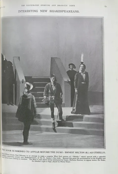 Framed Print : Production of Othello Framed Print : Production of Othello