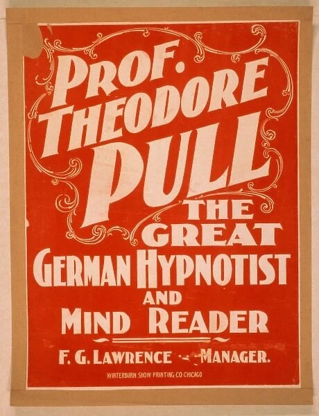 Prof. Theodore Pull, the great German hypnotist and mind rea