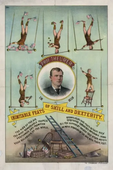 Framed Print : Prof. Theurer in his inimitable feats of skill and dexterity Framed Print : Prof. Theurer in his inimitable feats of skill and dexterity