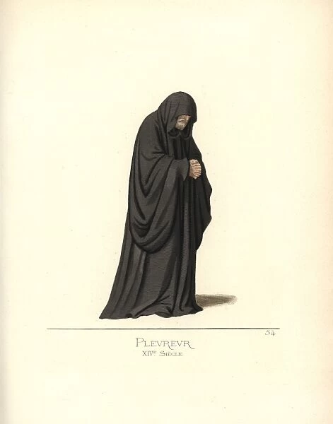 Professional funeral weeper, 14th century