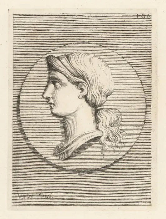 Framed Print : Profile bust of an unknown Roman woman Framed Print : Profile bust of an unknown Roman woman