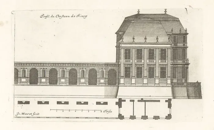 Framed Print : Profile of the Chateau du Raincy Framed Print : Profile of the Chateau du Raincy