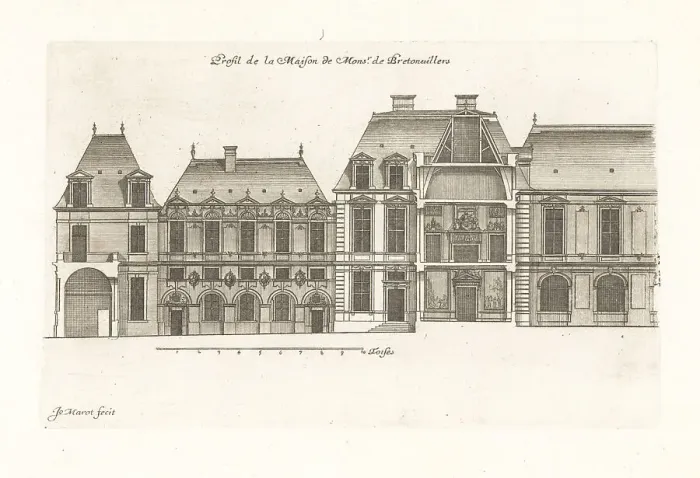 Framed Print : Profile of the Hotel de Bretonvilliers, Paris Framed Print : Profile of the Hotel de Bretonvilliers, Paris