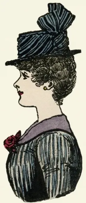 Framed Print : Profile lady 1884 Framed Print : Profile lady 1884