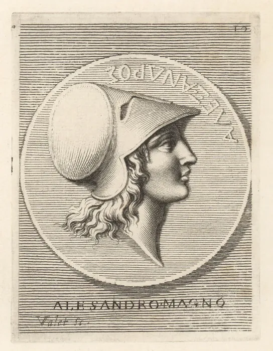 Framed Print : Profile portrait of Alexander the Great in Corinthian helmet Framed Print : Profile portrait of Alexander the Great in Corinthian helmet