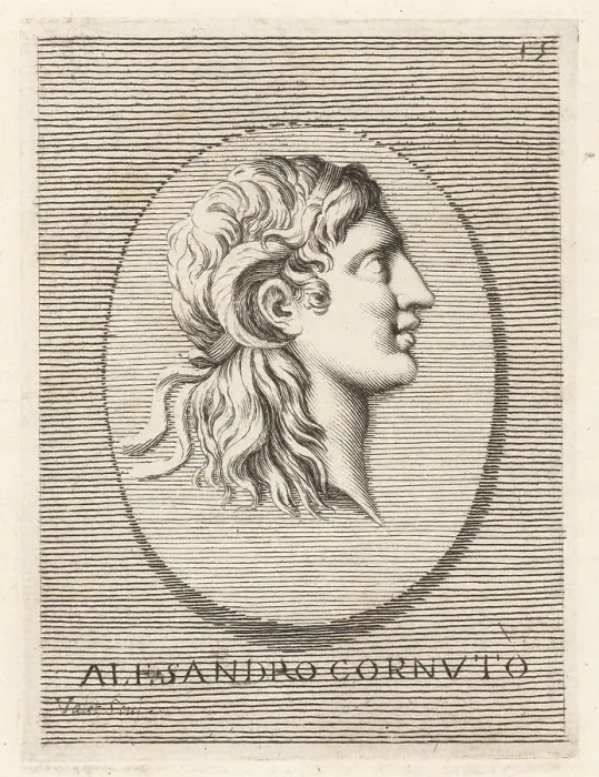 Framed Print : Profile portrait of Alexander the Great with horns of Ammon Framed Print : Profile portrait of Alexander the Great with horns of Ammon