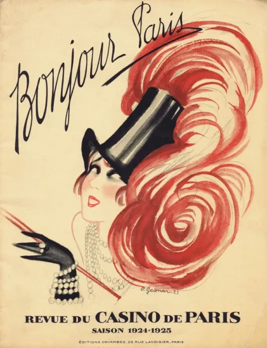 Framed Print : Programme cover for Bonjour Paris at the Casino de Paris, Pa Framed Print : Programme cover for Bonjour Paris at the Casino de Paris, Pa